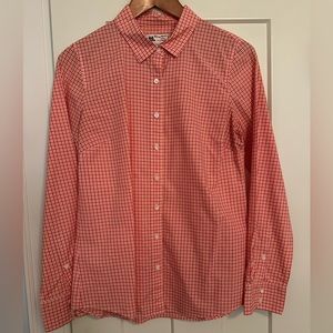 J. Crew X Thomas Mason Perfect Shirt Plaid Orange Red